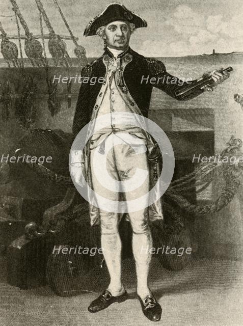 'Portrait of Paul Jones, Commodore of the United States Navy', c1780, (1937). Creator: Unknown.