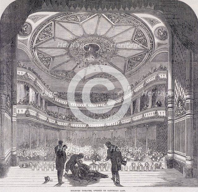 Interior view of Holborn Theatre Royal, High Holborn, Holborn, London, c1890. Artist: Anon