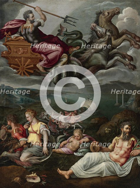 Allegory of the Sea. Artist: Stradanus (Straet, van der), Johannes (1523-1605)