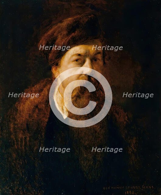 Self-portrait, 1868. Creator: Hans Canon.