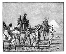 'The Prince of Wales at the Pyramids', c1861. Artist: Unknown