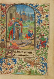 The Martyrdom of Saint Andrew; Prayer Book of Charles the Bold, 1469. Creator: Lieven van Lathem.