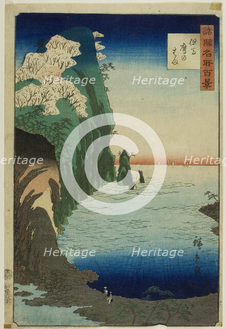 Taka Beach, Tajima Province (Tajima Taka no hama) from the series "One Hundred Famous..., 1859. Creator: Utagawa Hiroshige II.