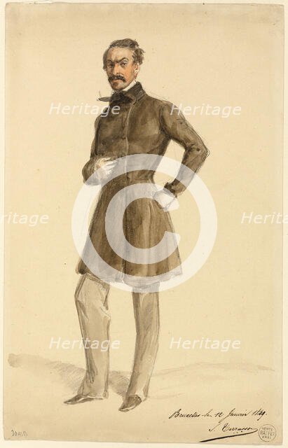 S. Terrason, 1849. Creator: Auguste Raffet.