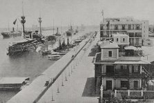 The squadron of Admiral Manuel de la Cámara in Port-Said, 1898. Creator: Unknown.