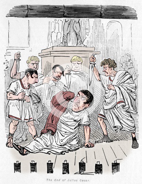 'The End of Julius Caesar', 1852. Artist: John Leech.