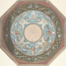 Design for Octagonal Ceiling, 19th century. Creator: Anon.