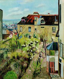 Jardin de la maison d'Utrillo, 1913.