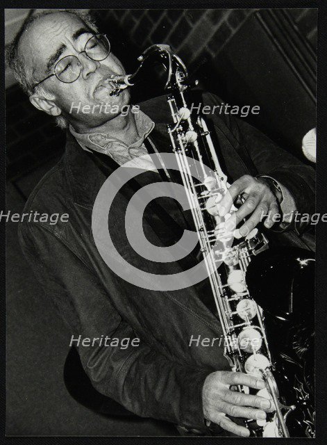 Art Themen playing tenor saxophone at The Fairway, Welwyn Garden City, 1993. Artist: Denis Williams