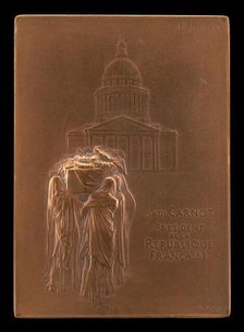 The Body of President Sadi Carnot Borne to the Panthéon [obverse], 1894. Creator: Louis Oscar Roty.