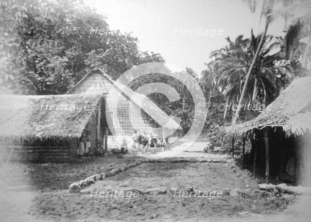 Mission, Ureparapara, Torba Province, Vanuatu, 1885. Artist: Unknown