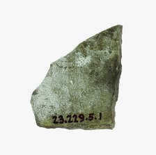 Glass Fragment, French, 11th century. Creator: Unknown.