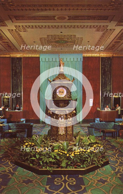 Lobby of the Waldorf-Astoria Hotel, New York City, New York, USA, 1965. Artist: Unknown
