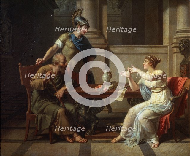 'Socrates and Alcibiades at Aspasia', 1801.  Artist: Nicolas Andre Monsiau