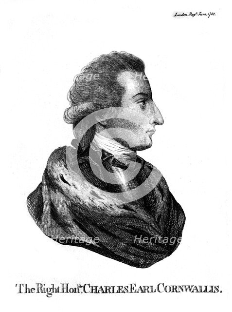 Charles Cornwallis (1738-1805), 1st Marquess Cornwallis, 1781. Artist: Unknown