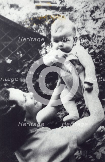 Alice Sommerlath with her daughter, Silvia, Heidelberg, Germany, 1944. Artist: Unknown