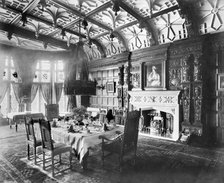 Victorian dining room, Enmore, 34 Alexandra Drive, Sefton Park, Liverpool, Merseyside, 1896. Creator: Henry Bedford Lemere.