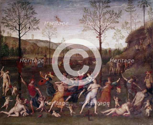 'The Battle of Love and Chastity', 1504-1523 Artist: Perugino