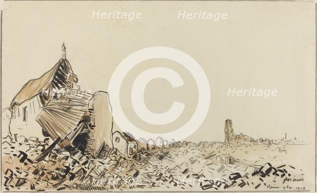 Reims 9bre 1918, probably 1918. Creator: Jean Louis Forain.