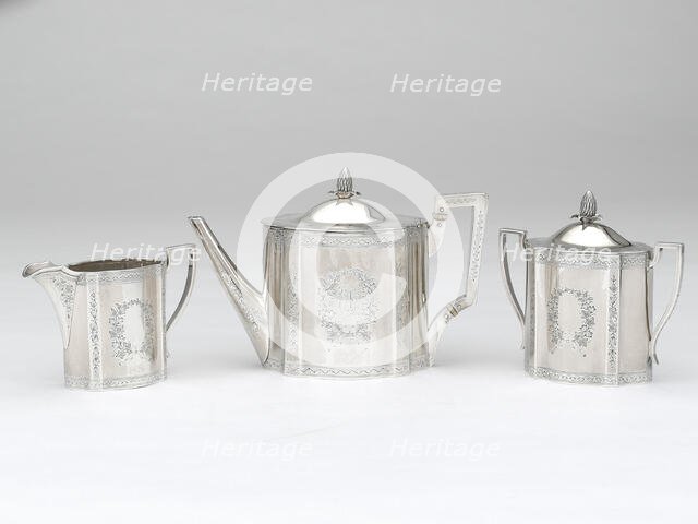 Tea Service, 1862. Creator: Haddock, Lincoln & Foss.