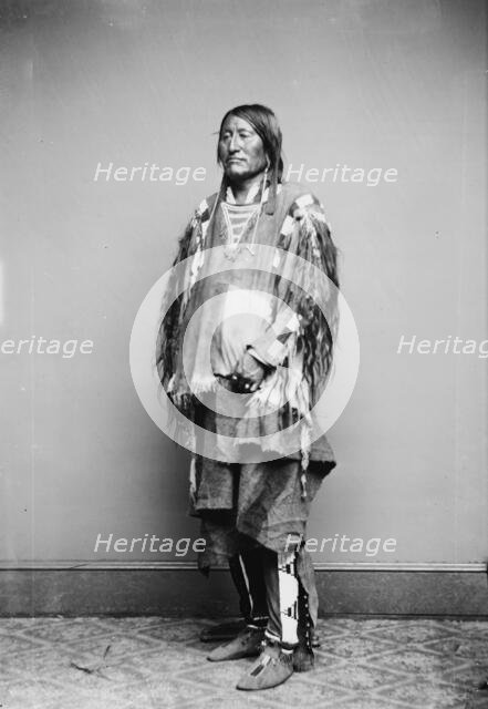 Crow Indian Chief, between 1855 and 1865. Creator: Unknown.