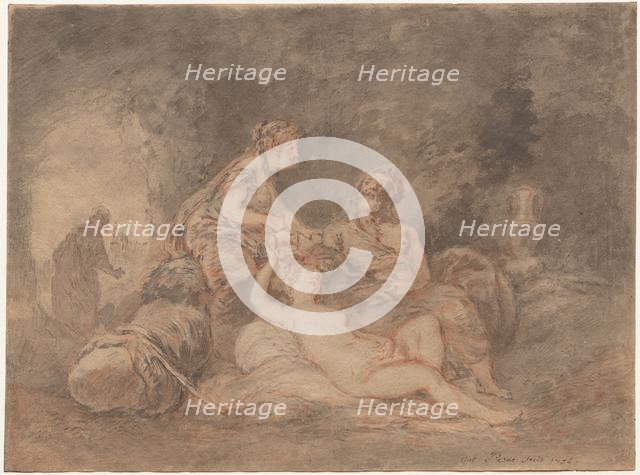Lot and His Daughters, 1756. Creator: Antoine Pesne (French, 1683-1757).
