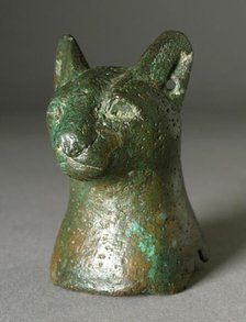 Head of Cat, Probably Ptolemaic Period (323-30 BCE). Creator: Unknown.
