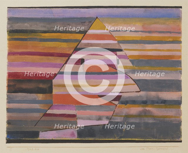 The Pyramid Clown. Artist: Klee, Paul (1879-1940)