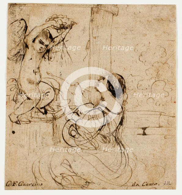 Woman with Putto, n.d. Creator: Guercino.