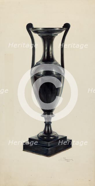 Coal Vase, 1938. Creator: Charles Bowman.