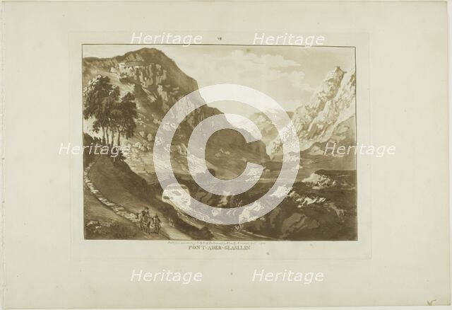 Aberglaslyn Bridge (North Wales), 1776. Creator: Paul Sandby.