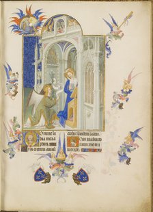 The Annunciation (Les Très Riches Heures du duc de Berry). Artist: Limbourg brothers (active 1385-1416)