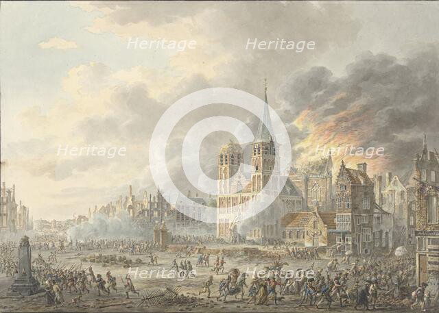The capture of a city by French troops, 1801. Creator: Dirk Langendijk.