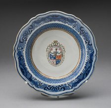 Soup Plate, Jingdezhen, c. 1780. Creator: Jingdezhen Porcelain.