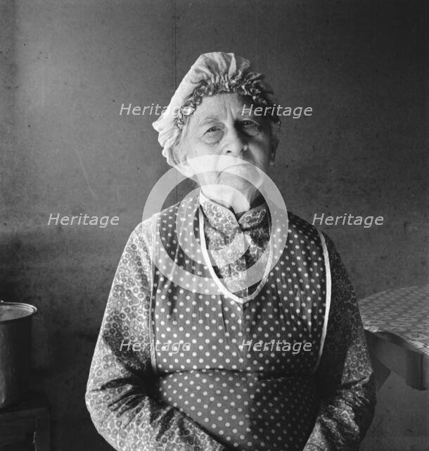 Soper grandmother, who lives with family, FSA borrower, Willow Creek area, Oregon, 1939. Creator: Dorothea Lange.