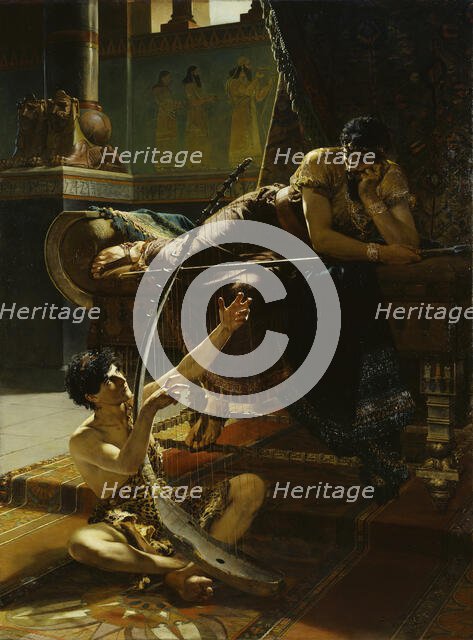 David and Saul, 1885. Creator: Julius Kronberg.