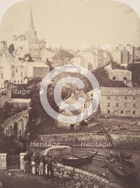 Part of Tenby Town and Harbour, 1853. Creator: George B. Stokes.