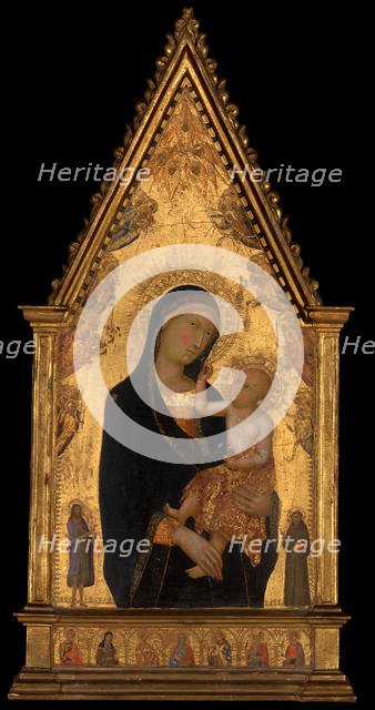 Madonna and Child with Saints and Angels, ca. 1350. Creator: Lippo Memmi.