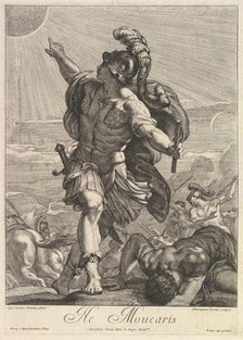 Joshua commanding the sun to stand still. Creator: Hieronymus Ferroni.