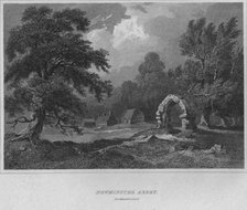'Newminster Abbey, Northumberland', 1814. Artist: John Greig.
