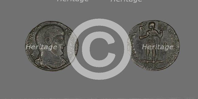 Coin Portraying Emperor Magnentius, 350-351. Creator: Unknown.