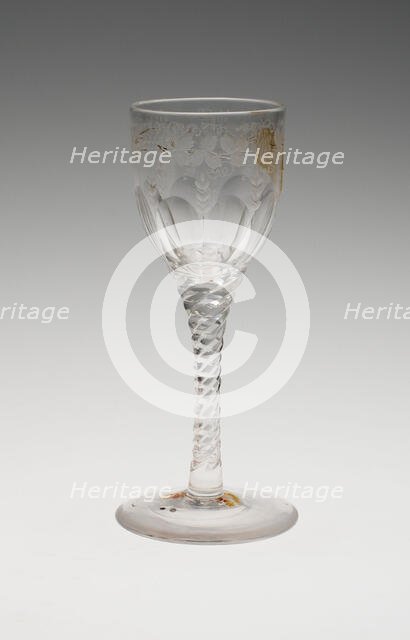 Wine Glass, England, c. 1800. Creator: Unknown.