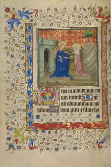 The Visitation; Book of Hours, about 1400-1410. Creator: Unknown.