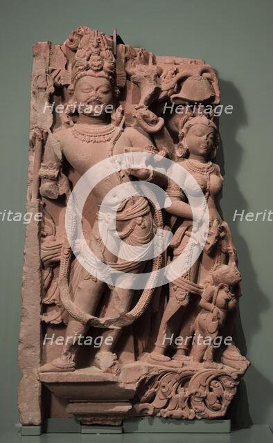 A Shaiva Guardian Figure from a River Goddess Relief, between c.850 and c.900. Creator: Unknown.