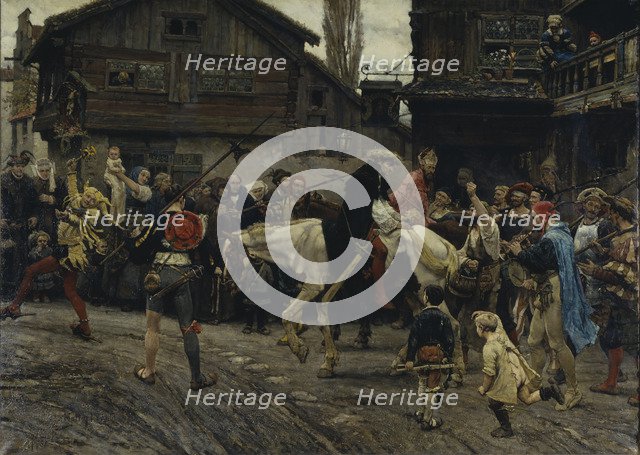 The Ignominious Entry of Peder Sunnanväder and Mäster Knut into Stockholm in 1526, 1879.