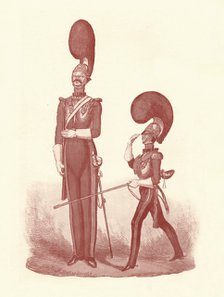 'Showing the Difference Between The Man and the Officer', 1830-1840, (1909). Artist: William Heath.