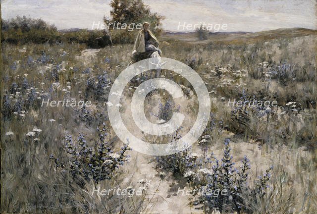 The Flight into Egypt, 1892. Creator: George Hitchcock.