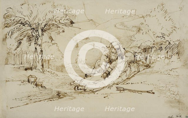 Landscape with Kefalos and Prokris. Creator: Rembrandt Harmensz van Rijn.