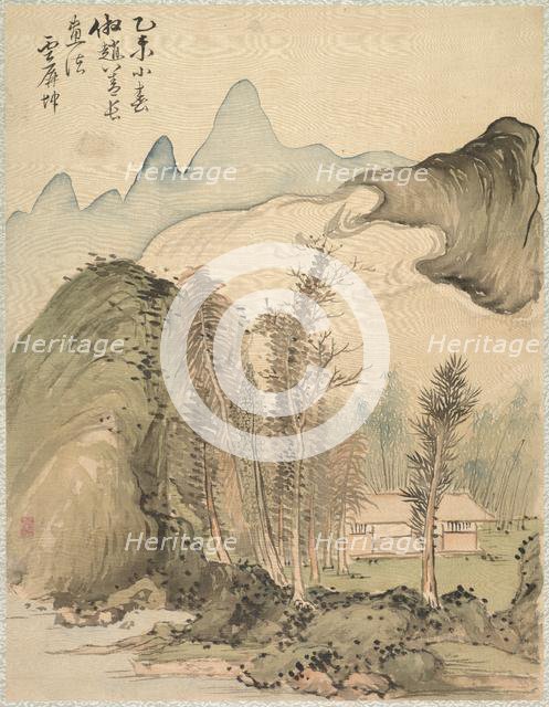 Hut Amidst the Trees, 1847. Creator: Tsubaki Chinzan (Japanese, 1801-1854).