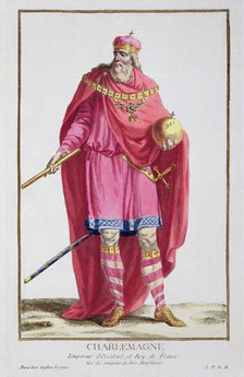 Charlemagne, King of the Franks, (1780). Artist: Pierre Duflos